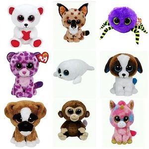 Ty Beanie Boos 6" Babie Baby Boo Stuffed Animal Plush Birthday All Occasion Gift - Picture 1 of 185