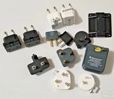 ***Lote Surtido*** de Enchufe Adaptador Inteligente de Viaje UE con Tomas Universales Foto 1 de 2