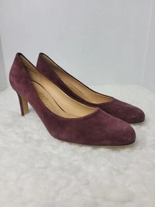 Scarpe decolte donna Salvatore Ferragamo 'Leo 70' misura 8,5 rosso vitello scamosciato - Foto 1 di 8