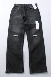 Wonder Nation Boy's Casual Slim Fit Denim Jeans MH7 Black Wash Size 8 NWT - Picture 1 of 4