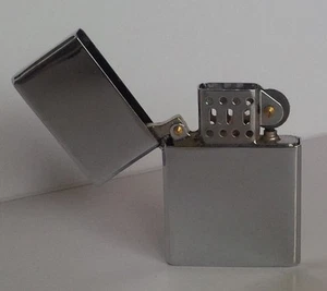 one (Silver )Nulite Slim Refillable Oil Lighter- UNIFLAME windproof Wick Lighter - Picture 1 of 9