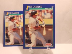 1991 Score - #1 Jose Canseco, **Both NM-MT**