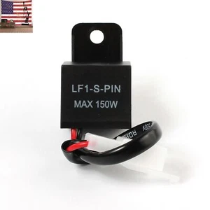 2-Pin 12V Electronic LED Flasher Relay Fix Motorcycle Turn Signal Lights Blinker - Bild 1 von 5