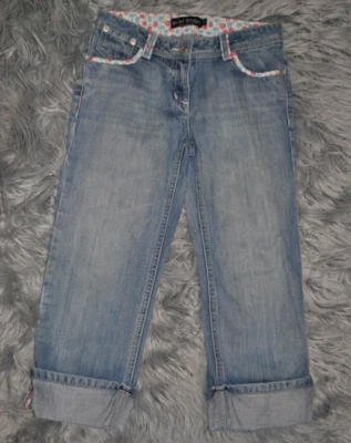 MINI BODEN Cuffed Cropped Jean Capris 11Y Girls - Image 1 of 3