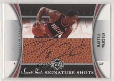 2006 Upper Deck Sweet Shot Signature Shots Leather Martell Webster #SSL-WM Auto