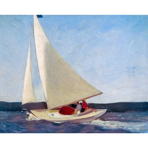 Edward Hopper, Sailing, 1911, Lustre Canvas Print, 28" x 35" - Picture 1 of 10