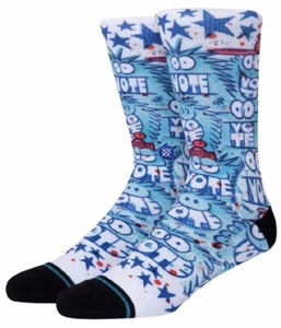 Stance Kevin Lyons Get Out N Vote Socks Casual Crew Men's Size Large 9-12 NWT - Picture 1 of 8