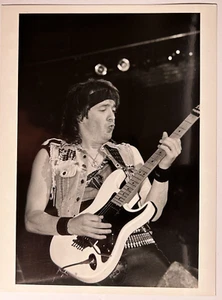 Iron Maiden Photo Adrian Smith Vintage Original Stamped Promo Circa Mid 80s - Picture 1 of 16