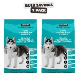 2 x Brand New KS Nature's Domain Puppy Formula Chicken & Pea Dog Food - Picture 1 of 2