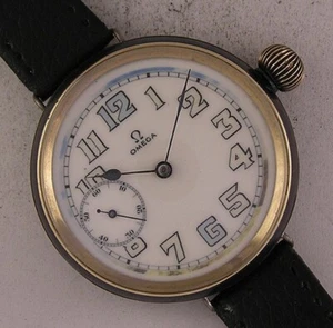 128 Years Old OMEGA 1897 OFFICER'S Swiss Military TRENCH Wrist Watch Serviced - Picture 1 of 6