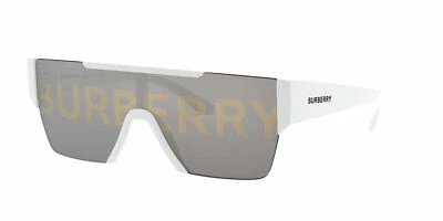 Gafas de sol Burberry BE4291 3007H 38 mm blanco/plateado lente espejo Foto 1 de 4