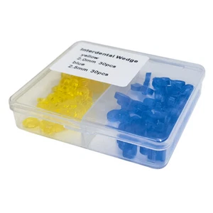 60Pcs/box Dental Interdental Wedge Matrix Matrices Elastic Rubber Fixing Wedges - Picture 1 of 6