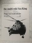 1971 Aircraft Advert Westland Helicopters Multi Role Sea King Anti Submarine