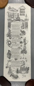 Disneyland The Haunted Mansion 2001 scroll with a poem written by Tim Burton. - Picture 1 of 16