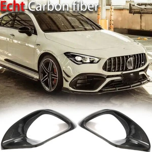 Passt für Mercedes CLA C118 W118 CLA45 Carbon Front Flossen Splitter Canards - Bild 1 von 14