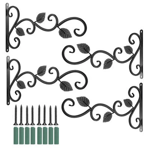 4Pcs Wall-mounted Hooks Plant Holder Decorative Hook for Bird Feeder Y5E4 - Picture 1 of 7
