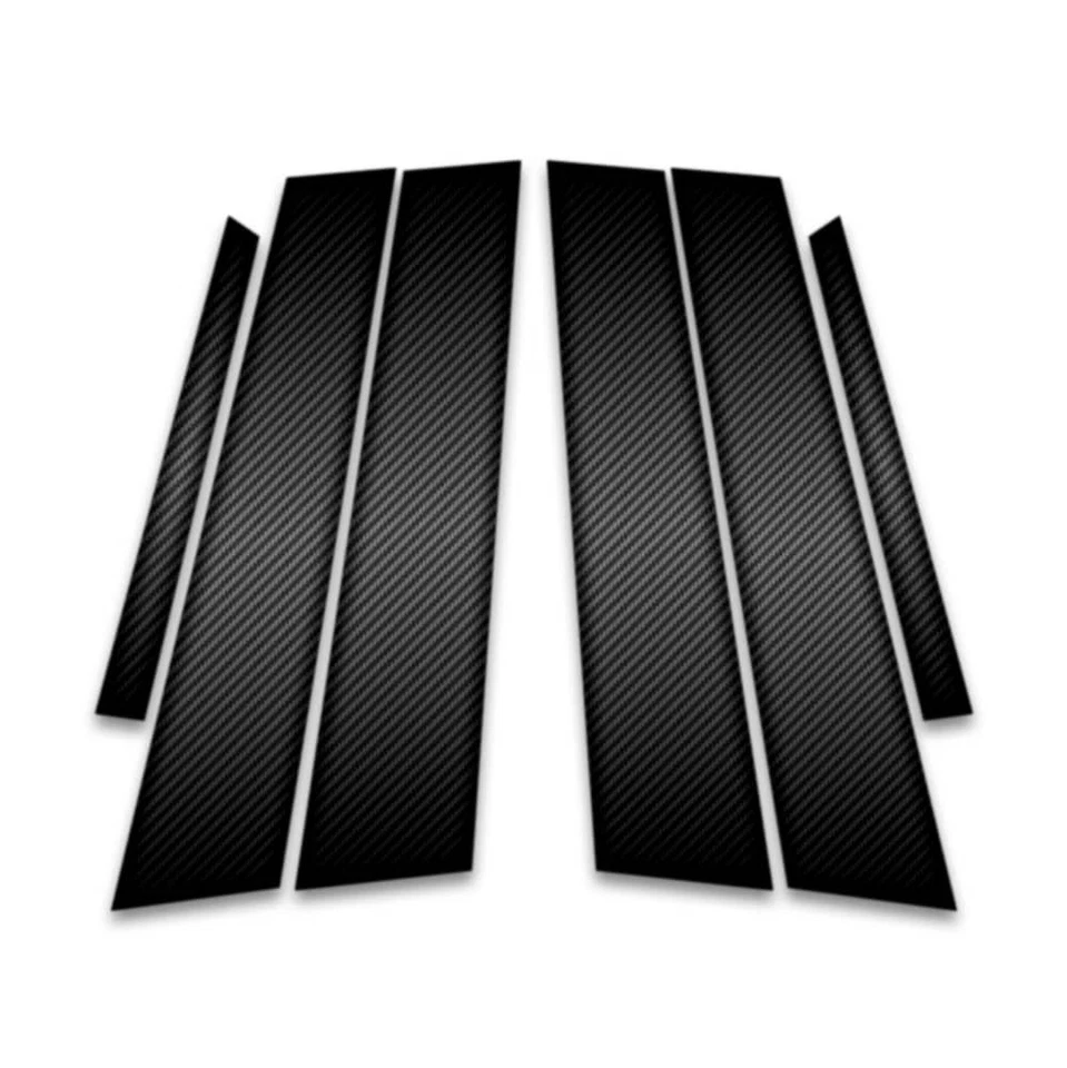 6pc Carbon Fiber Pillar Post Covers for 2013-2023 Cadillac ATS - Imagem 1 de 1