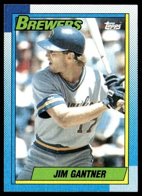 1990 Topps Jim Gantner Milwaukee Brewers #417 - Image 1 of 2