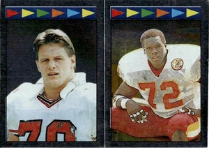 1987 Topps Stickers #135 / 149 Bill Fralic / Dexter Manley - Picture 1 of 2