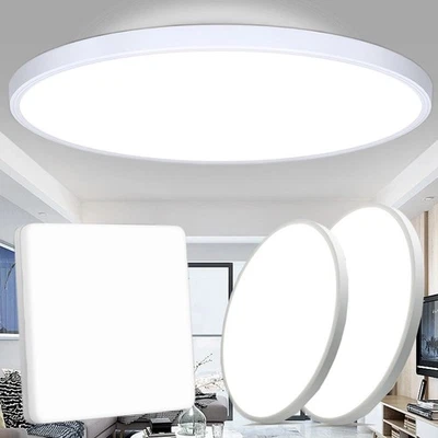 LED Deckenlampe Panel Deckenleuchte Schlafzimmer Bad Wohnzimmer Flurlampe IP44 - Bild 1 von 4