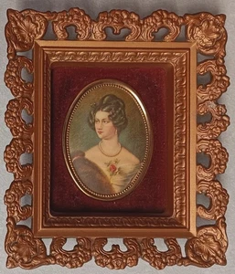 Cameo Creation Gold Framed Portrait - Countess Of Blessington By Thomas Lawrence - Picture 1 of 6