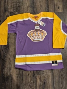Mitchell & Ness NHL Vintage LA Los Angeles Kings Retro Jersey YTH L XL NWT $120 - Picture 1 of 9