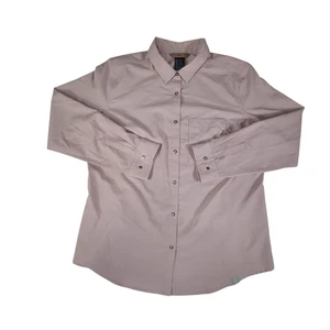 5.11 Tactical Shirt Women's Large Taupe Classic Long Sleeve Collared Button-Up - Picture 1 of 8