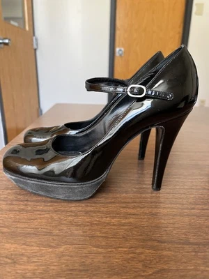 New York Barneys CO-OP NEGRO CHAROL PLATAFORMA MARY JANES EU38 1/2 Foto 1 de 4