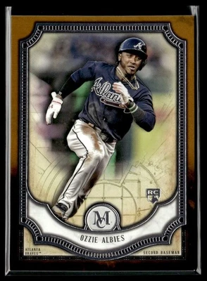 2018 Topps Museum Collection Copper Ozzie Albies RC Atlanta Braves #87 - Image 1 of 2