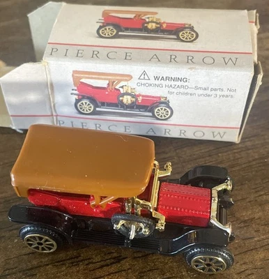Replica Pierce Arrow NIB diecast no. 302 made in China 1:64 red tan  - Image 1 of 4