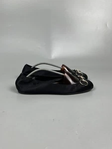 Damen Gucci Ballerinas Ballerinas schwarz Seide Größe EU 41 (Y1023) - Bild 1 von 14