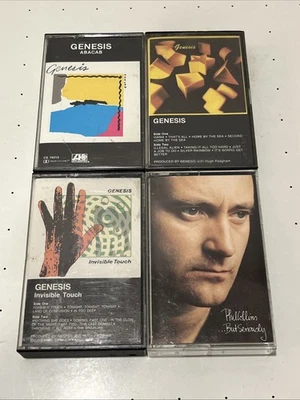 4 Genesis and Phil Collins Cassette Tapes 1981 83 86 & 89 - Image 1 of 4