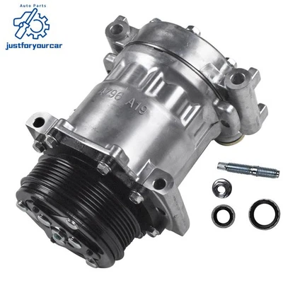 AC Compressor & Clutch fit 1996-2000 Chevy Express GMC Savana 1500 2500 89018787 - Image 1 of 4