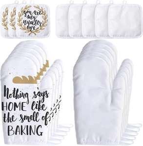 12 Stück Leere Sublimation Ofenhandschuhe Set Inklusive Leere Sublimation Hitze - Bild 1 von 12
