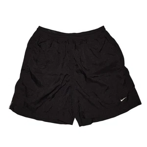 NIKE $45 Black Nylon 5" Vintage Running Short Lightweight Pockets Boy's Medium - Picture 1 of 3