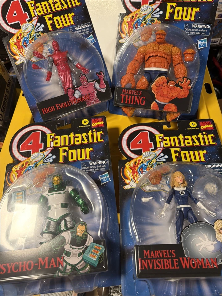 Marvel Legends Hasbro FF4 La Cosa Mujer Invisible Psico-Hombre Lote Evolutivo Foto 1 de 4