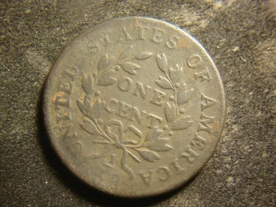 1798 Sheldon Full Date Smooth Flan Draped Bust Large Cent NCX - Image 1 of 2