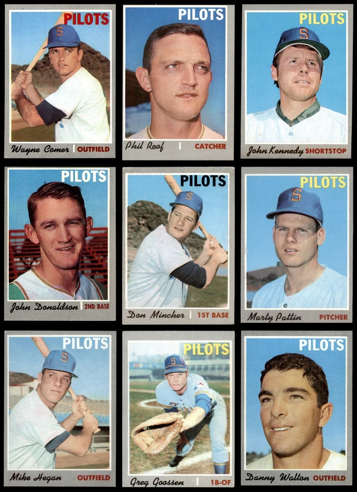 1970 Topps Seattle Pilots Team Set 4.5 - VG/EX+ 7031862 (24 / 30 cards) - Image 1 of 3