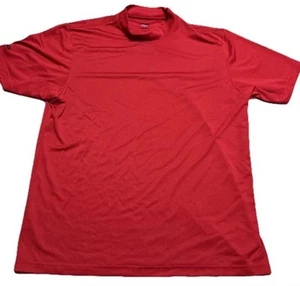 PING Collection Dry Performance Dynamics mock neck T-shirt Mens XL Red - Picture 1 of 7