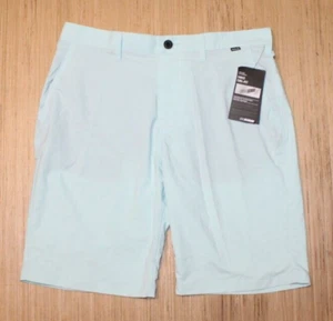 NWT Hurley Nike Dri Fit Shorts Men's 32 Regular Sea Foam Green Golf Stretch - Picture 1 of 8