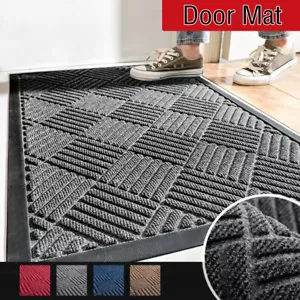 Door Mat Non-Slip Rubber Backing Entrance Rugs Absorbent Resist Doormat 1pcs - Picture 1 of 19