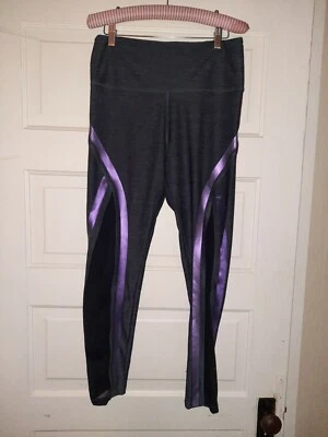 Victoria's Secret Large Ultimate Legging PINK Gray Mesh Purple NWT  - Image 1 of 4