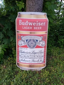 Budweiser Lager Beer Sign, Budweiser Sign, Bud Beer - Picture 1 of 13