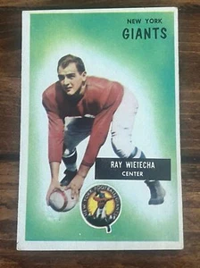 Ray Wietecha - New York Giants - 1955 Bowman - Foto 1 di 3