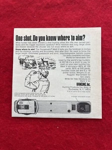 Anuncio impreso vintage 1973 Rangematic Mark V de Ranging Inc. Saber dónde apuntar anuncio - Imagen 1 de 7