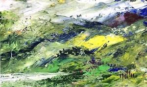 ''LLYN PENINSULA-CARDIGAN BAY 1960's.'' (NO FEE) ORIGNAL SIGNED VINTAGE PAINTNG. - Picture 1 of 1