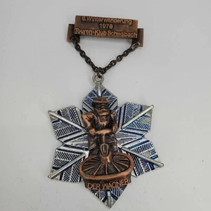 Deutsche Volksmarsch Medaille 8.Winterwanderung 1978 Touren-Klub Schwabach Der Wagner - Bild 1 von 7