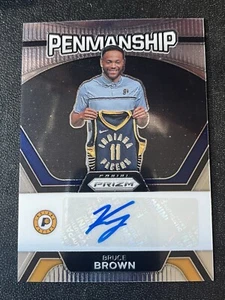 23-24 Panini Prizm Basketball Bruce Brown Auto Penmanship  - Bild 1 von 2