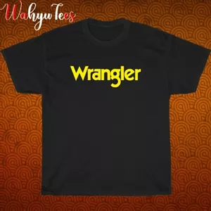 T-shirt unisex nuova con logo Wrangler nero/grigio/marino taglia S-5XL - Foto 1 di 6