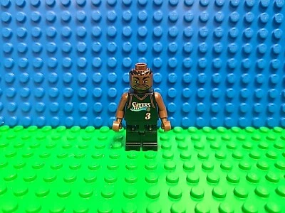 LEGO Allen Iverson Minifigure #3 3564 NBA Philadelphia 76ers CMF Lot Rare nba010 - Image 1 of 4
